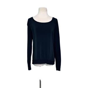 Jaye.e black long sleeves casual top size M